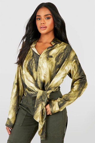 Chemisier oversize - Vert
