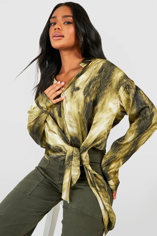 Chemisier oversize - Vert