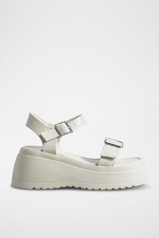 Sandales compensées - Blanc
