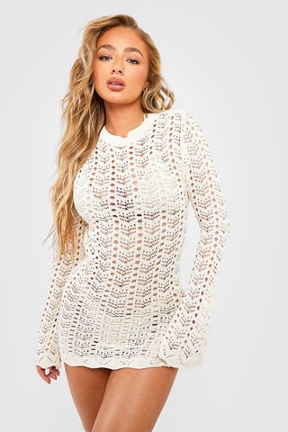 Robe de plage - Ecru