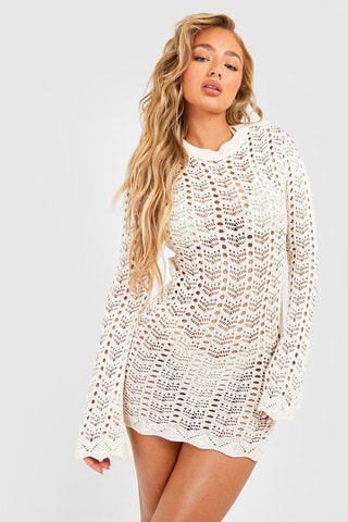 Robe de plage - Ecru