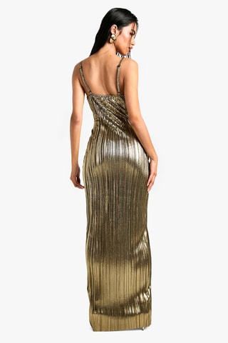 Robe midi - Doré