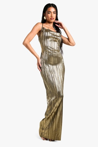 Robe midi - Doré