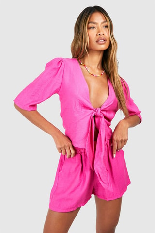 Blouse et short - Rose