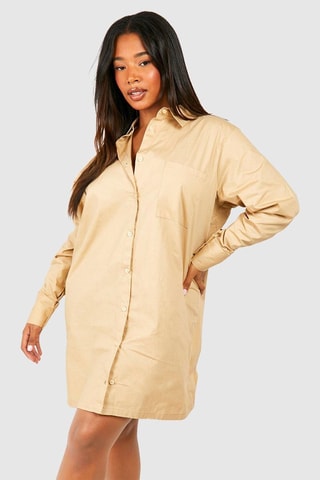 Robe chemise - Beige