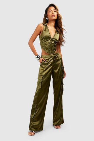 Pantalon cargo - Kaki