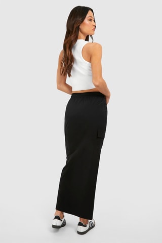Jupe longue taille haute - Noir