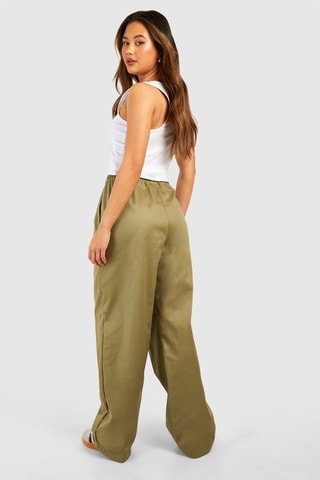 Pantalon wide legs - Vert