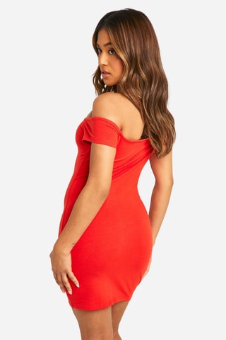 Robe fourreau - Rouge