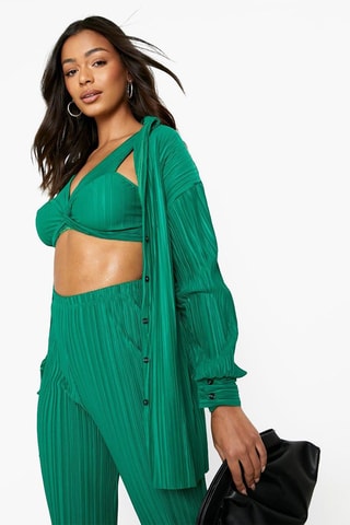 Chemisier et bralette - Vert