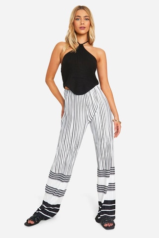 Pantalon wide legs - Blanc