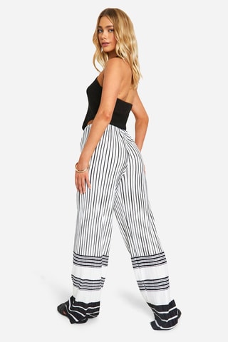 Pantalon wide legs - Blanc