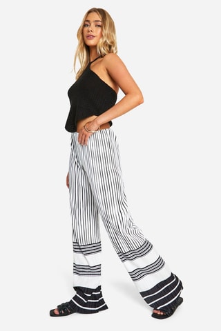 Pantalon wide legs - Blanc