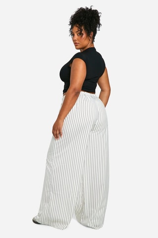 Pantalon wide legs - Crème