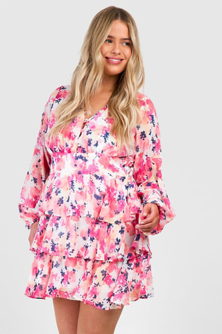 Robe volantée - Rose