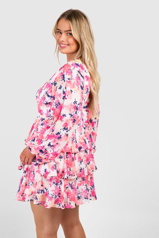 Robe volantée - Rose