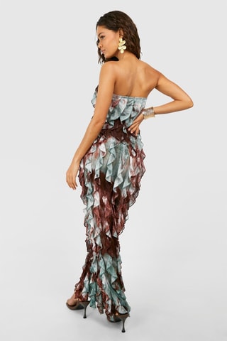Robe bustier - Marron