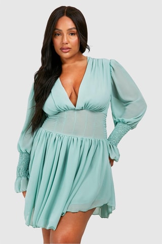 Robe patineuse - Vert