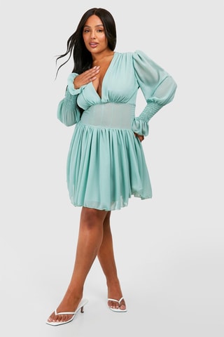Robe patineuse - Vert