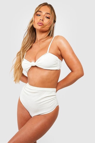 Maillot 2 pièces taille haute - Ivoire