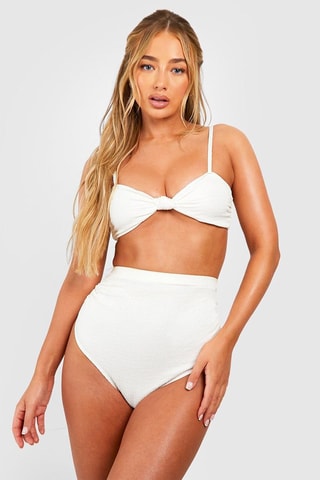 Maillot 2 pièces taille haute - Ivoire