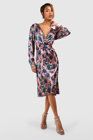 Robe portefeuille - Rose