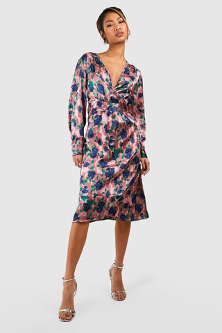 Robe portefeuille - Rose