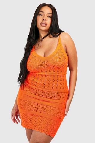 Robe fourreau - Orange