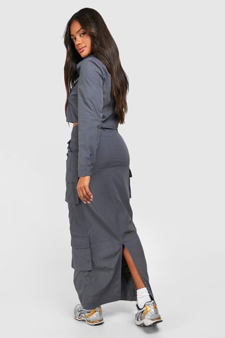 Jupe cargo - Gris