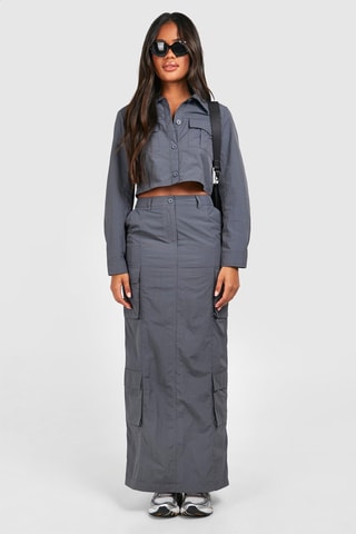 Jupe cargo - Gris