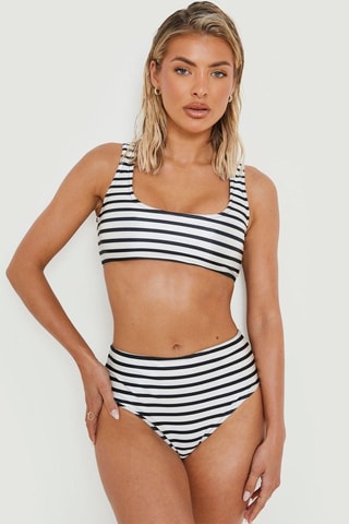 Haut de maillot - Blanc et noir