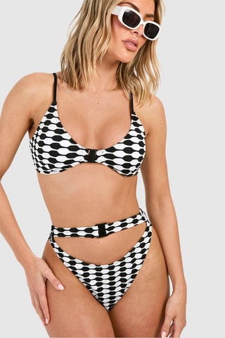 Haut de maillot - Blanc et noir
