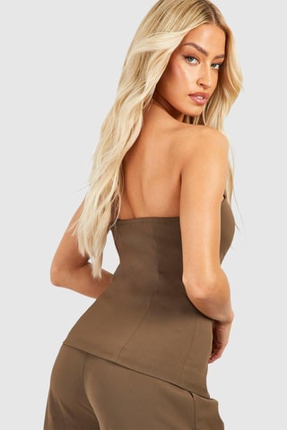 Top sans manches - Marron