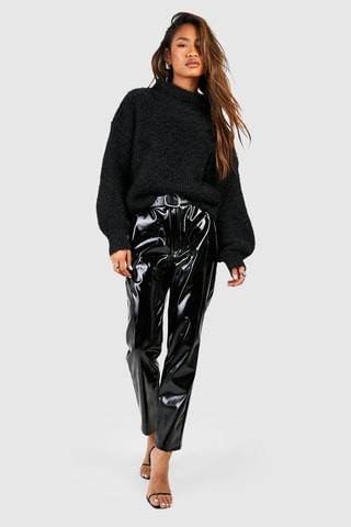 Pantalon cigarette 7/8 - Noir
