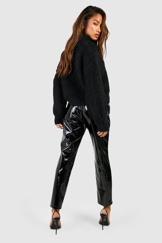 Pantalon cigarette 7/8 - Noir