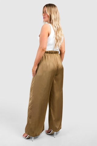 Pantalon wide legs - Marron