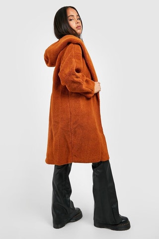 Manteau à capuche - Orange