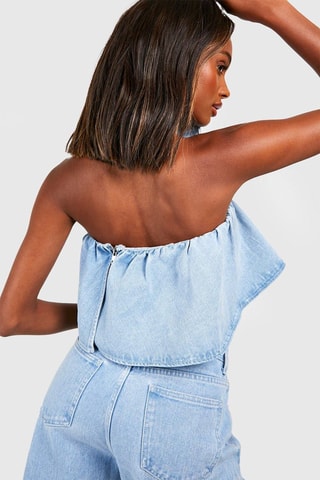 Top en jean  - Bleu