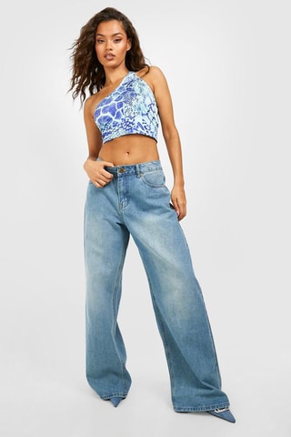 Top asymétrique - Bleu