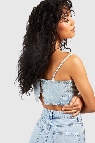 Crop top - Bleu
