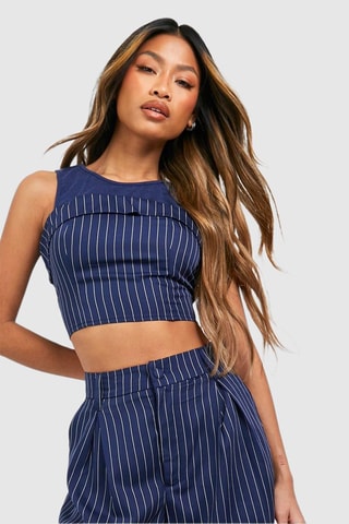 Crop top - Bleu marine