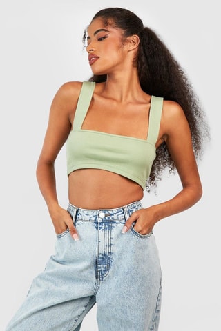 Crop top - Vert olive