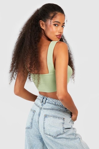 Crop top - Vert olive