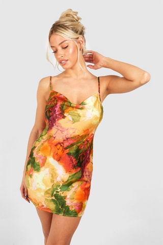 Robe droite - Orange