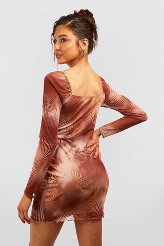 Robe fourreau - Marron