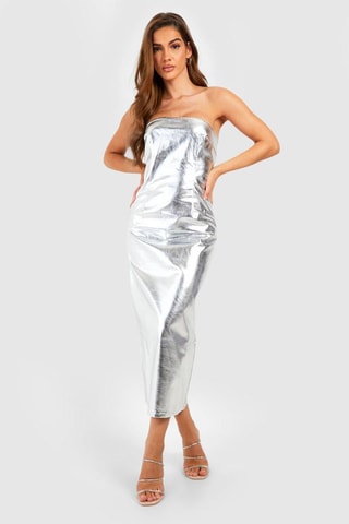 Robe bustier - Argenté