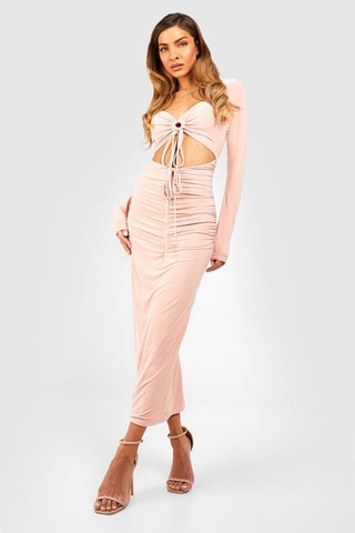 Robe midi - Rose