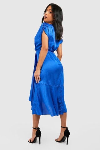 Robe midi - Bleu