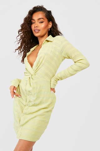 Robe chemise - Vert