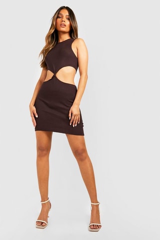 Robe courte - Marron